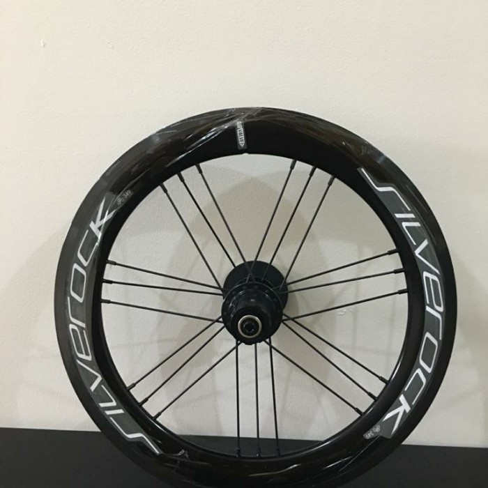 Wheelset SILVEROCK 349 V BRAKE wheel set hub jangkrik not deca litepro