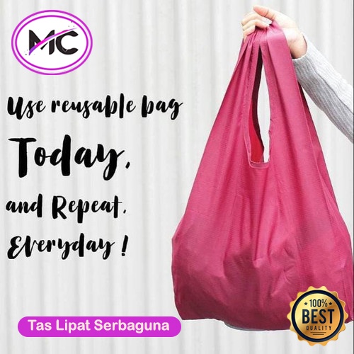 Tas Belanja Lipat Kantong Belanja Bagcu Serbaguna Shopping Bag Tas Belanja Jinjing Modis