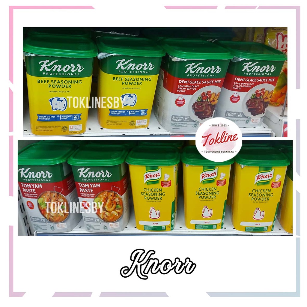 

Knorr Demiglace Sauce Mix Tomyum Tom Yum Paste Chicken Beef Seasoning Powder Ayam Sapi Kaldu Bubuk 1kg