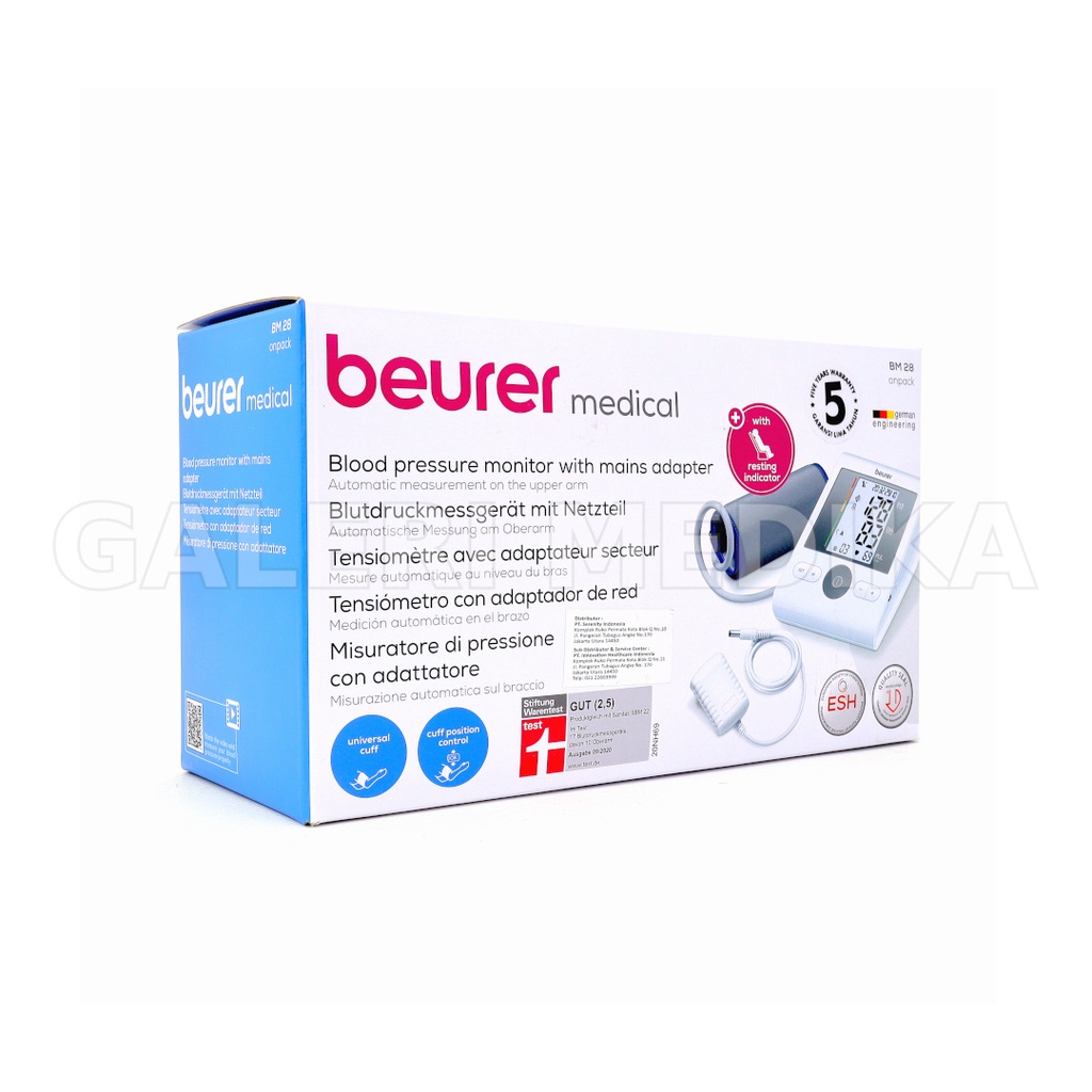 Beurer BM28 / BM 28 / BM-28 - Tensimeter Digital Lengan + Adaptor