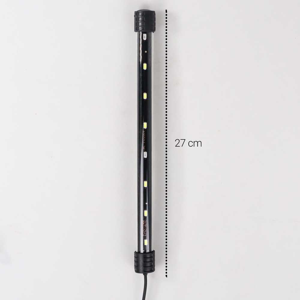 Aibao Lampu Akuarium LED Fish Tank Lamp White Light 27 cm - T4 - Black