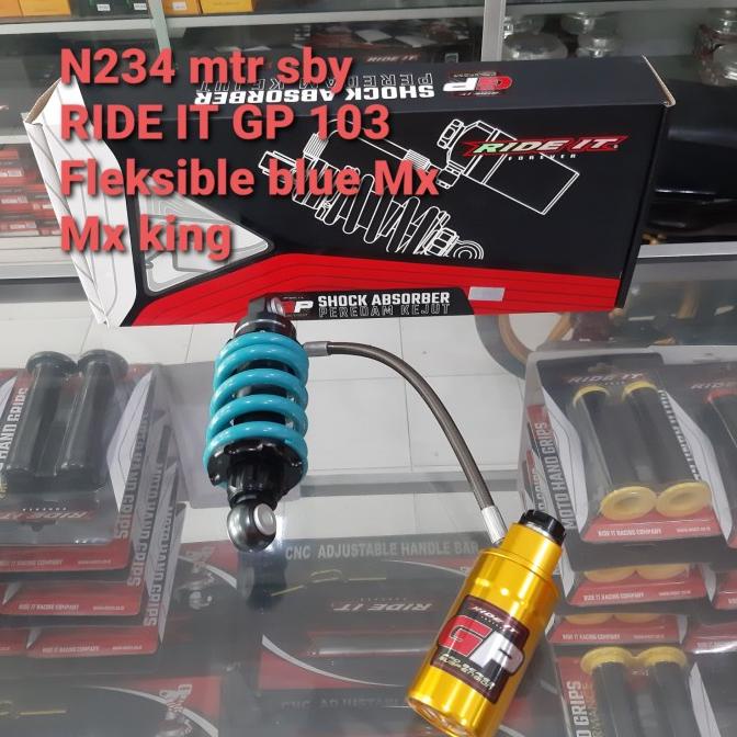 Shock Monoshock tabung RIDE IT GP 103 Fleksible blue MX MX King ---READY---