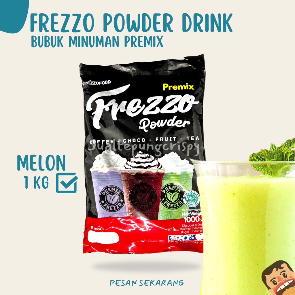 Frezzo Bubuk Minuman Rasa Melon / Melon Powder Drink 1 Kg