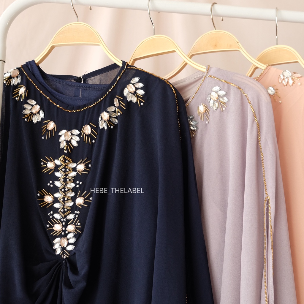 Iman Kaftan Dress Pakaian Lebaran Idul Fitri Wanita