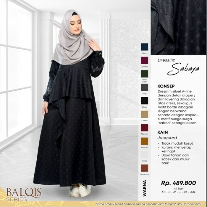 Gamis Rabbani Dresslim Gamis Baju Muslim Wanita Dewasa Sabaya dewasa mewah premium lebaran elegan te