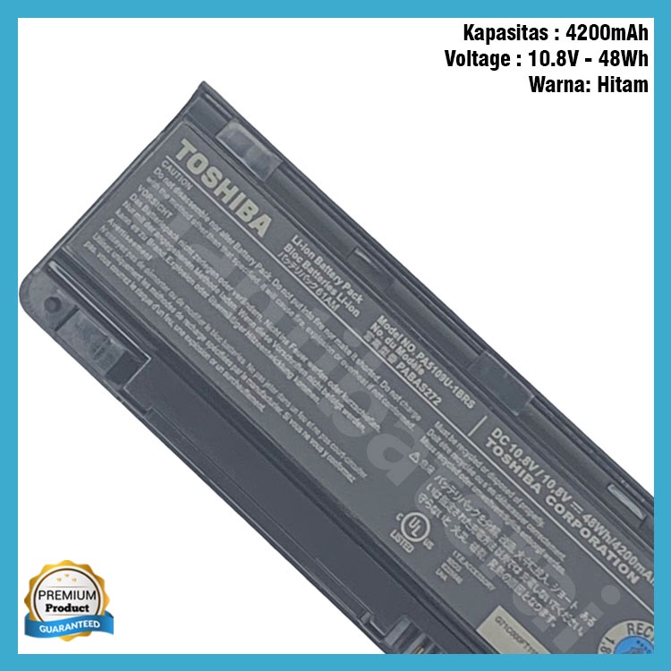 Baterai Toshiba Satellite C40 C40-A C40D C40D-A C40T C40T-A C50 C50-A C50D C50Dt C50t PA5109 Ori