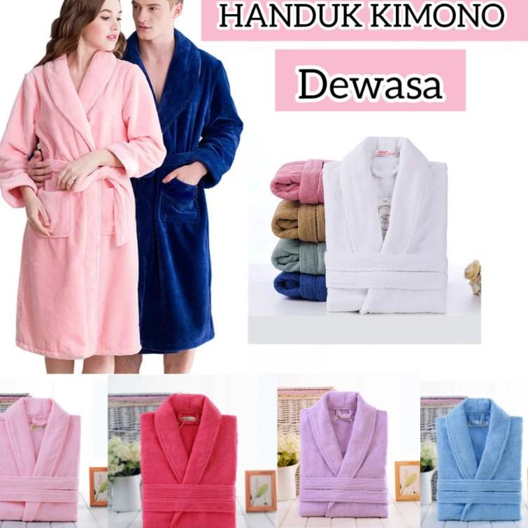 LANGSUNG ORDER HANDUK MANDI / BAJU HANDUK KIMONO DEWASA PRIA WANITA / HANDUK HOTEL PREMIUM