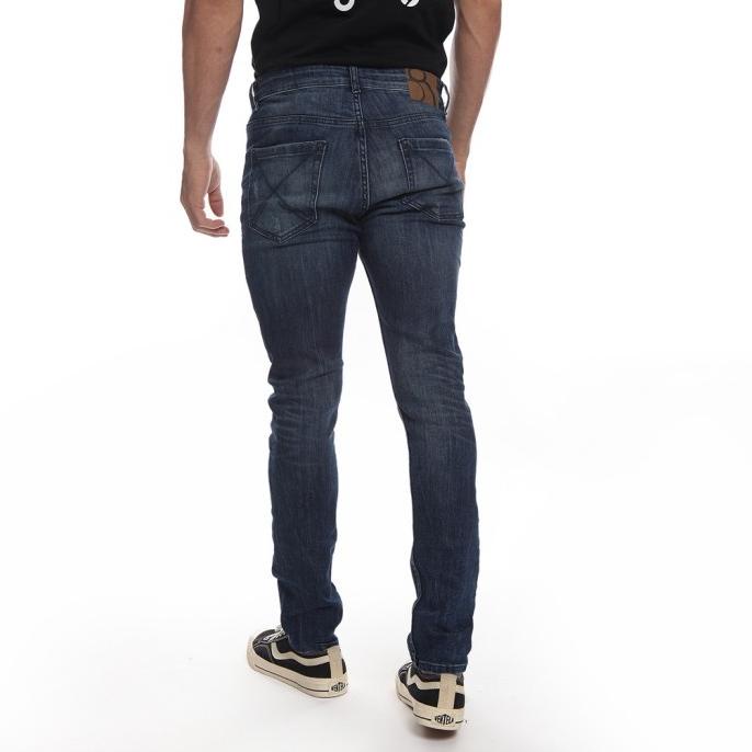 CELANA PANJANG PRIA JUICE EMATIC CELANA PANJANG DENIM PRIA NAVY TRENS MPND24603-NVY PLANET EL09I09A8