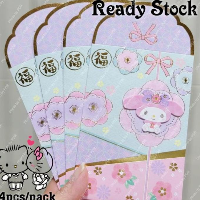 

AMPLOP LEBARAN PROMO ANGPAO IMLEK CNY WEDDING LEBARAN SANRIO 3D ISI 4 PCS KARAKTER EL09I09A82L