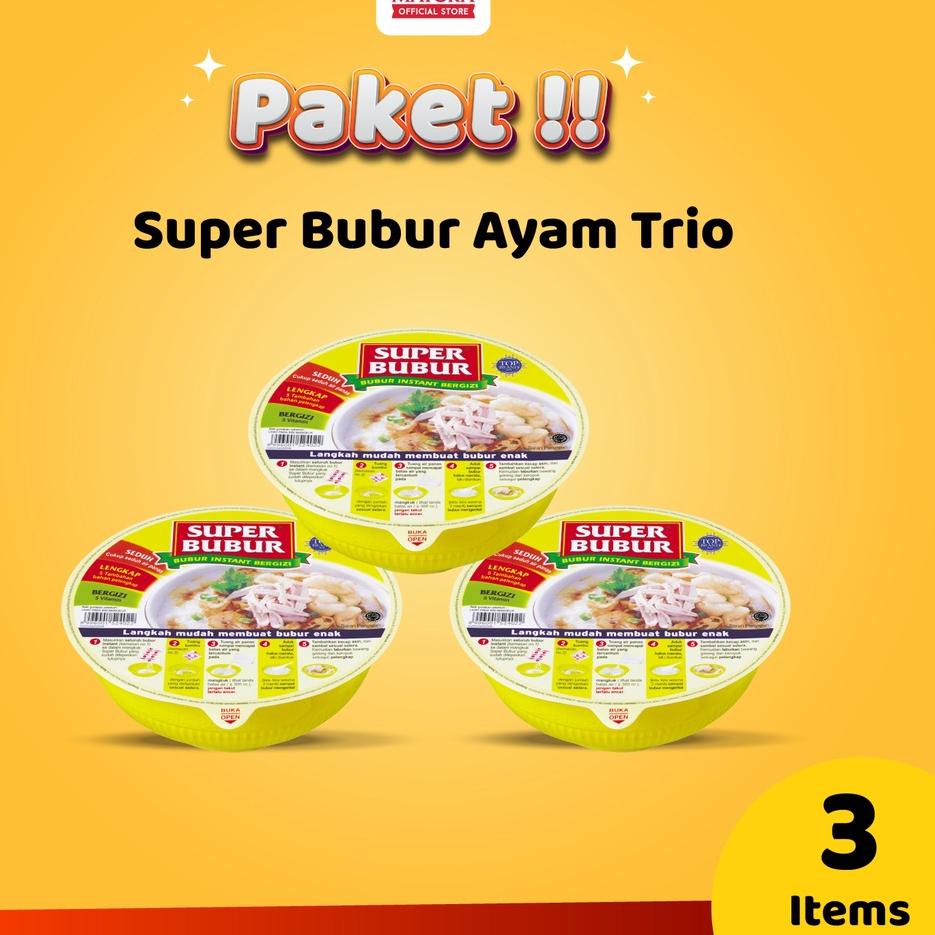 

Cepat laku Super Bubur Ayam Trio 64 gram