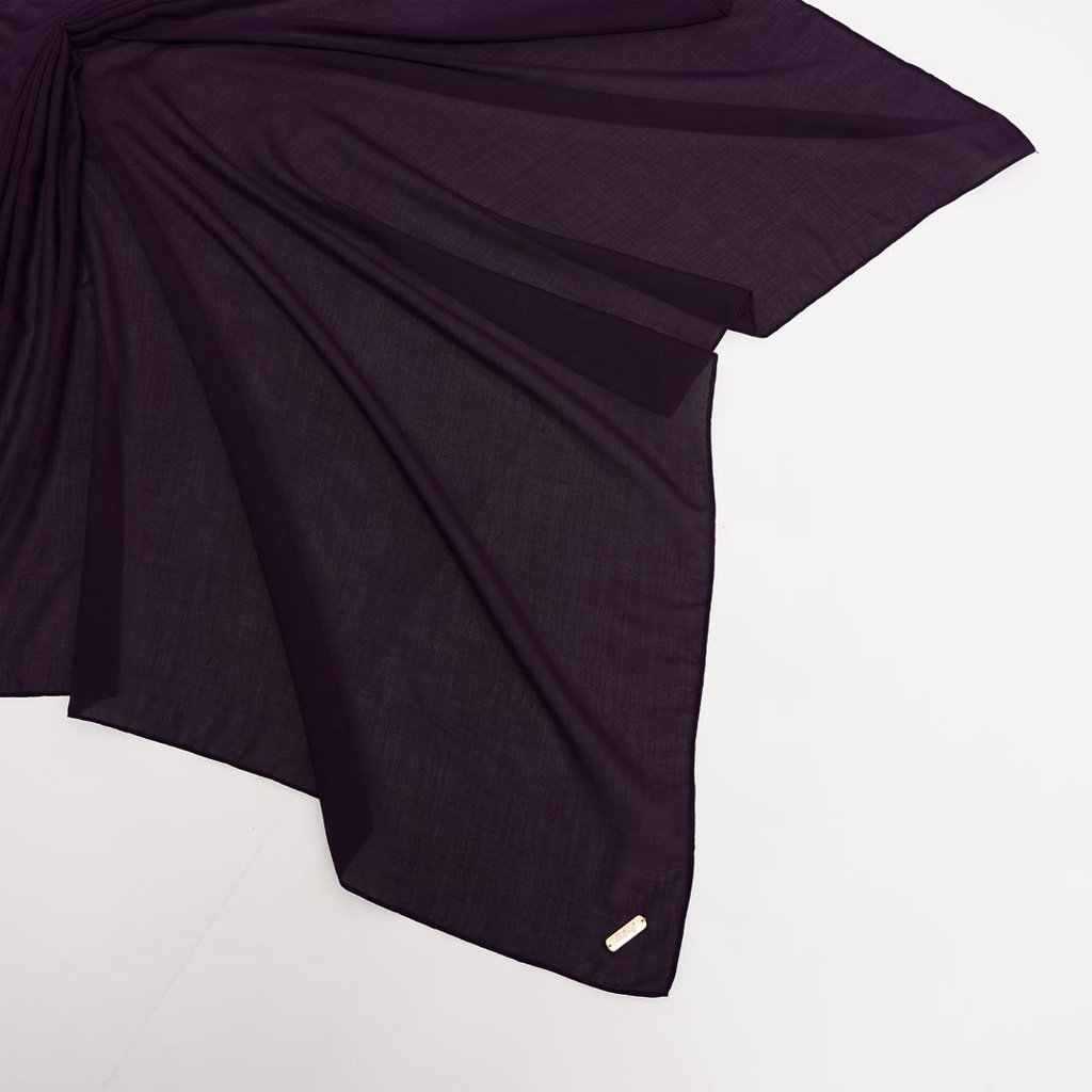 ALIF HIJAB POLOS SEGI EMPAT PARIS PREMIUM KOREA - POTENT PURPLE ( SPL-D1-016 )