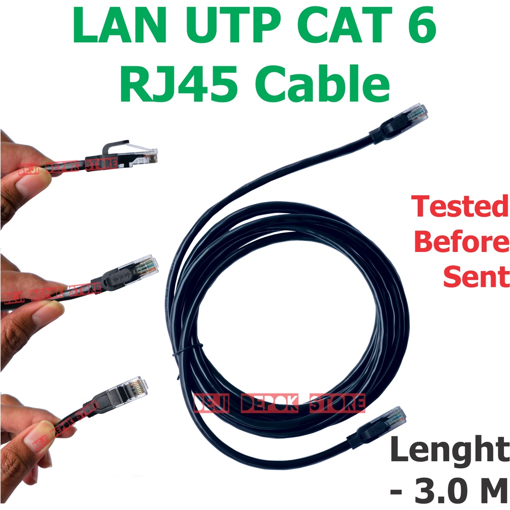 Kabel LAN RJ45 CAT 6 CAT6 UTP Gigabit Cable Ethernet Network Internet