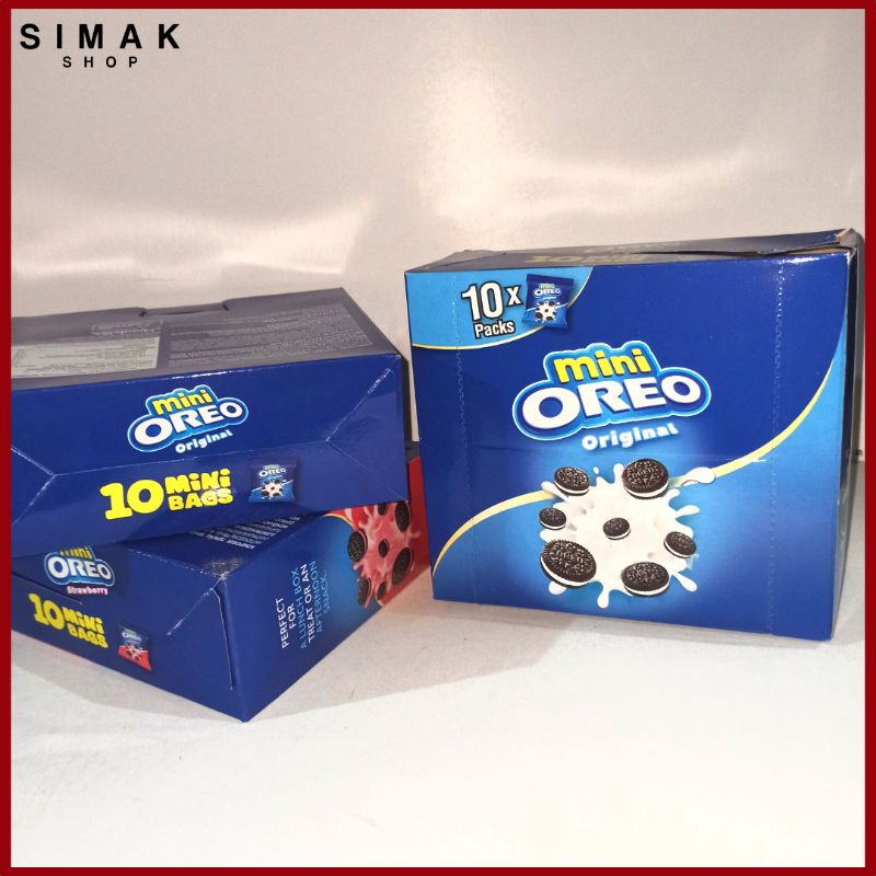 

Oreo Mini Bags Original/Vanilla, Strawberry isi 10pcs @20.4gr | SIMAK SHOP