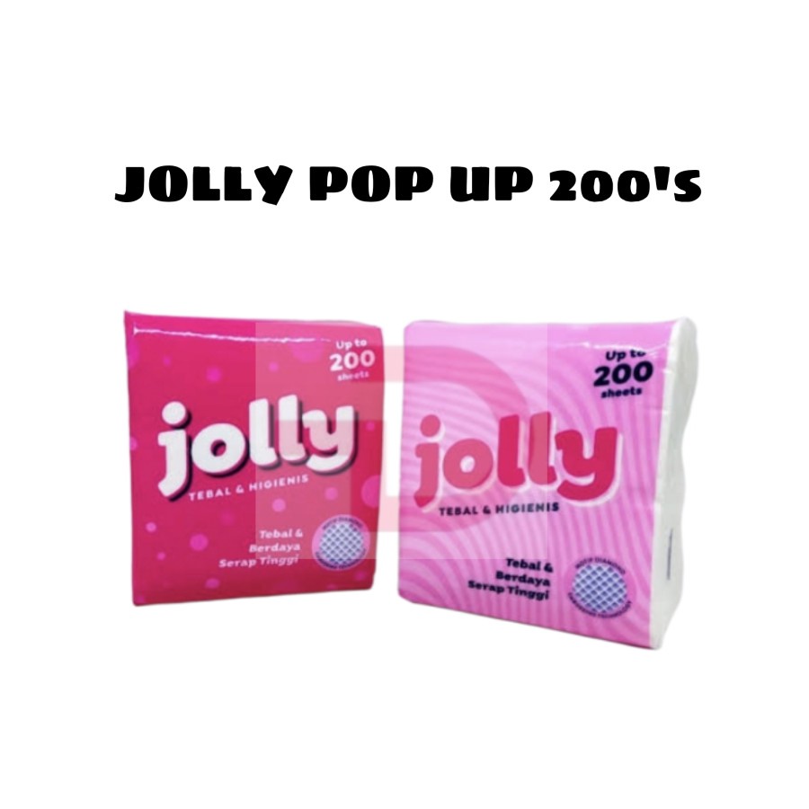 Tissue Jolly POP UP Tisu Jolly 200 Sheet 2PLY