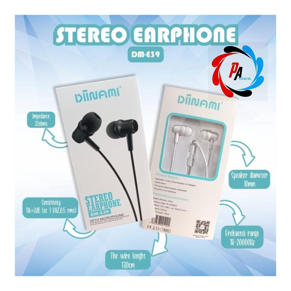 Headset DIINAMI E39 stereo Earphone Bass