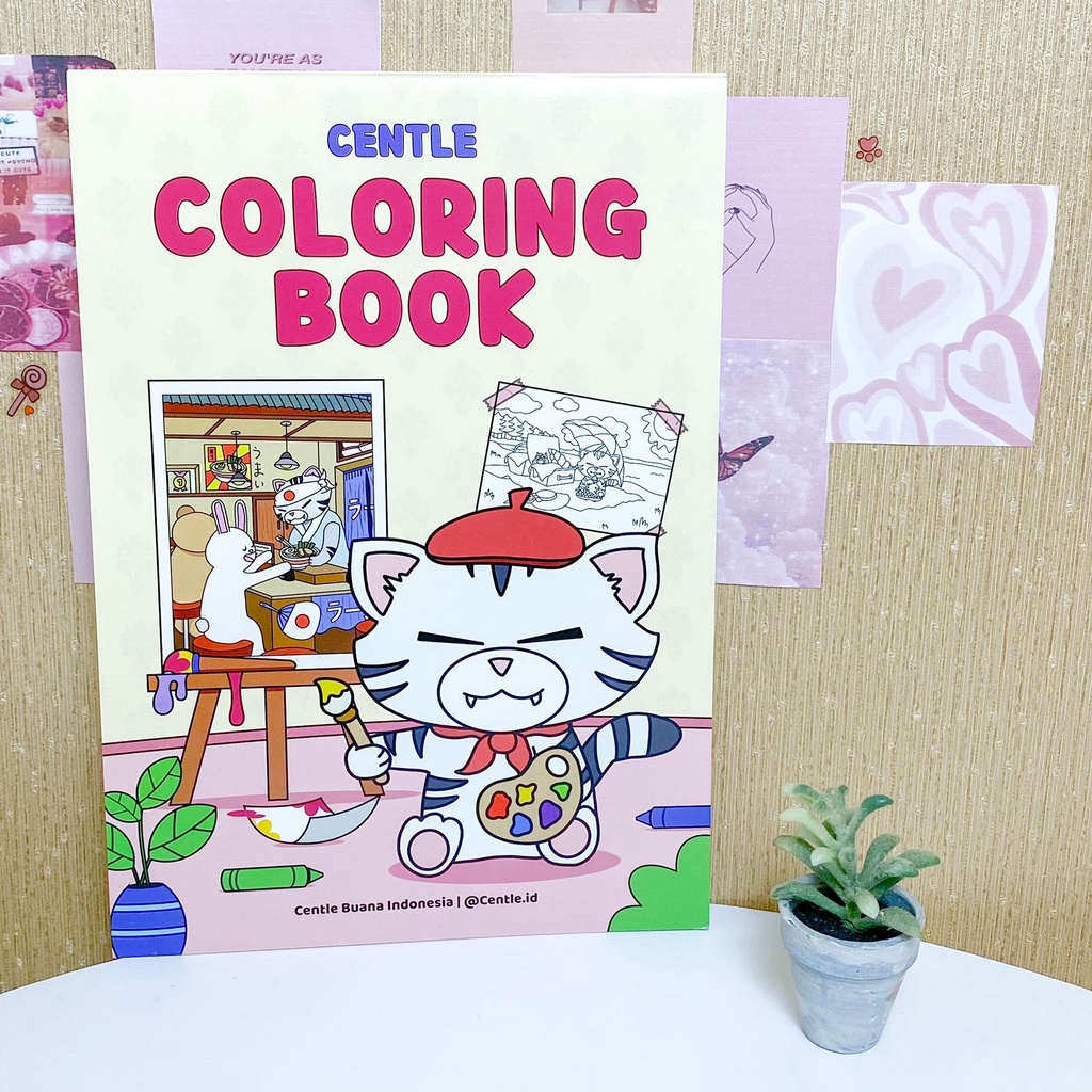 

COLORING BOOK CENTLE A4 / BUKU MEWARNAI CENTLE 25 LEMBAR GAMBAR KUCING KELINCI BERUANG PANDA LUCU ANIMAL ART A4 COLORING BOOK KREATIVITAS ANAK Belum