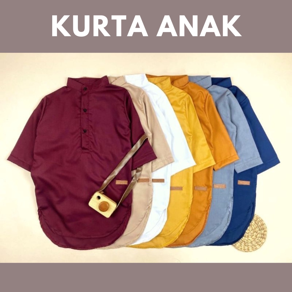 Baju Koko Anak Laki-laki-kurta anak/Kurta Anak Baju Koko Anak Laki Laki Kerah Shanghai Lengan 3/4/Ba