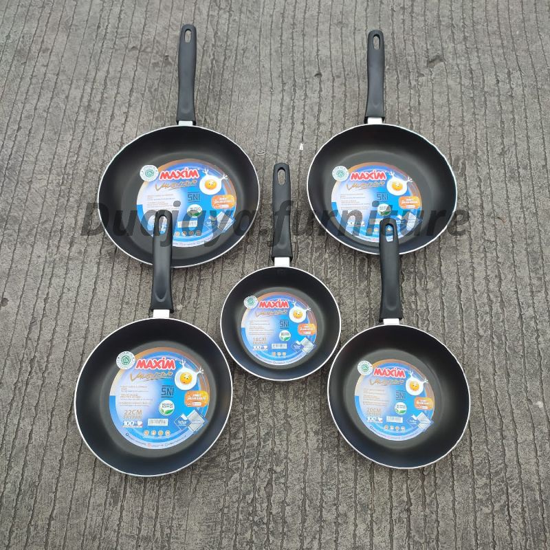 Teflon Maxim Valentino 18-20-22-24-26 cm / Wajan Anti Lengket / Wajan Teflon / Wajan Maxim