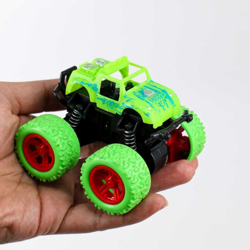 JIMITU Mainan Anak Pullback Stunt Car Children Toy Monster Truck HW2705 Hijau/Biru/Ungu