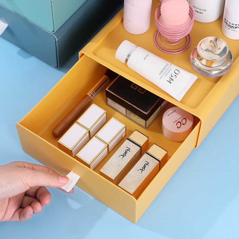 FYGALERY HL0308 Rak Kosmetik Kotak Penyimpanan Barang Skincare Aksesoris Laci Tempat Make Up Alat Tulis Storage Box Makeup Organizer Cosmetic Storage Drawer