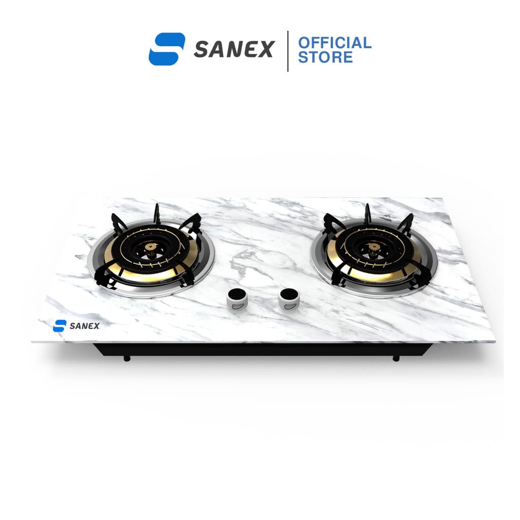 SANEX Kompor Tanam 2 Tungku Marble Series SN-KT201 NEW!!