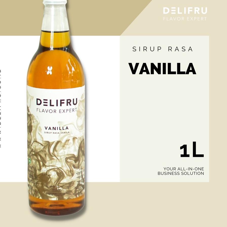 

✥ Syrup Vanilla Delifru 1 Liter - Sirup Vanilla Premium ➯