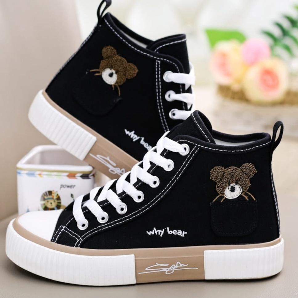 TERPERCAYA DM SHOPP-Sepatu Sneakers Wanita Kanvas Keren AS 168