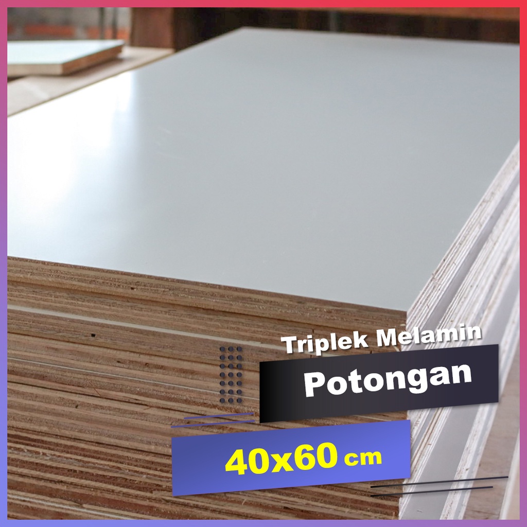 triplek melamin 12mm doff 40x60