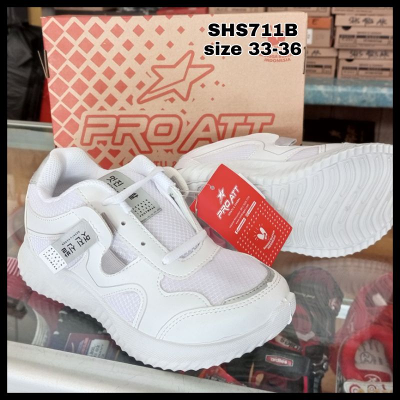 Sepatu Pro att ADX 01 putih sepatu sneakers tali wanita sepatu Slip on perempuan Pro att putih SHS71