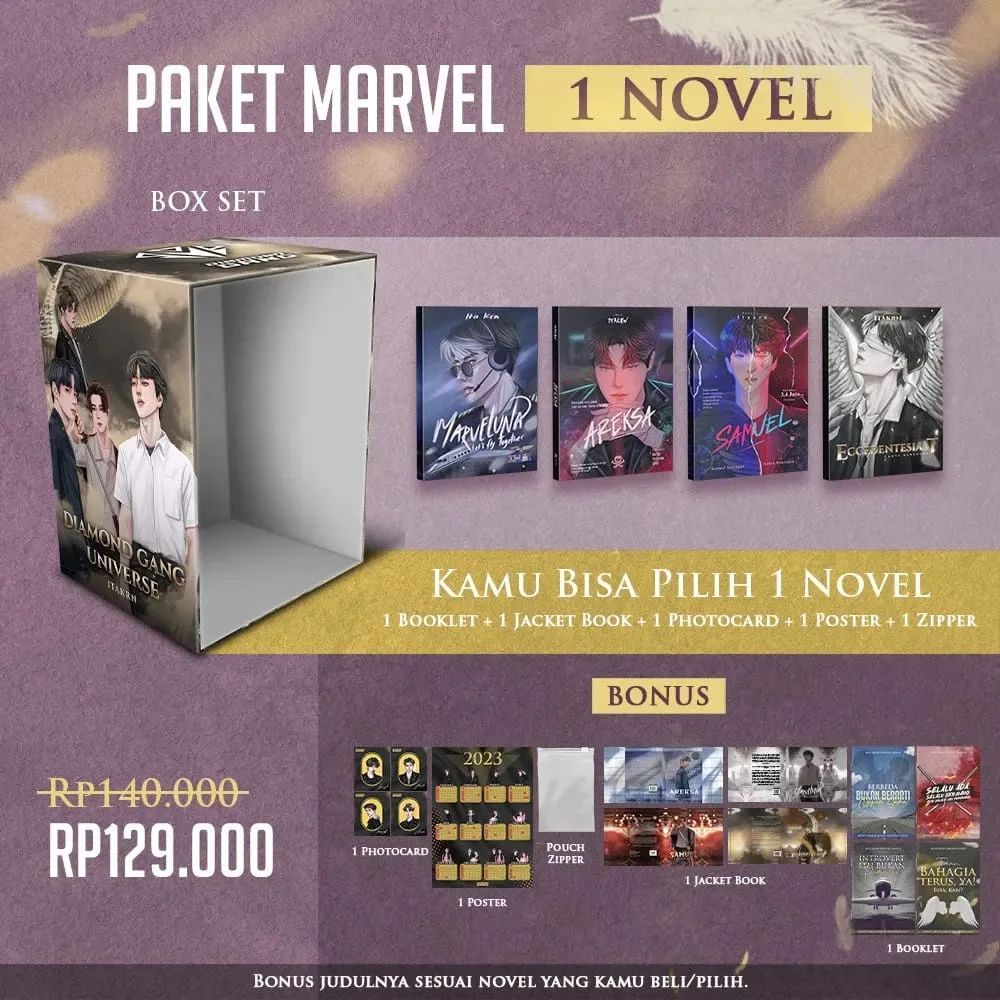 Jual PRE ORDER Buku Bacaan Novel | Diamond Gang Universe PAKET MARVEL ...