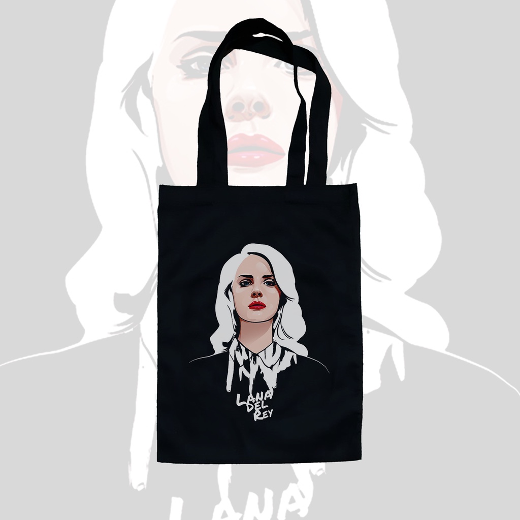 TOTE BAG HITAM - LANA DEL REY