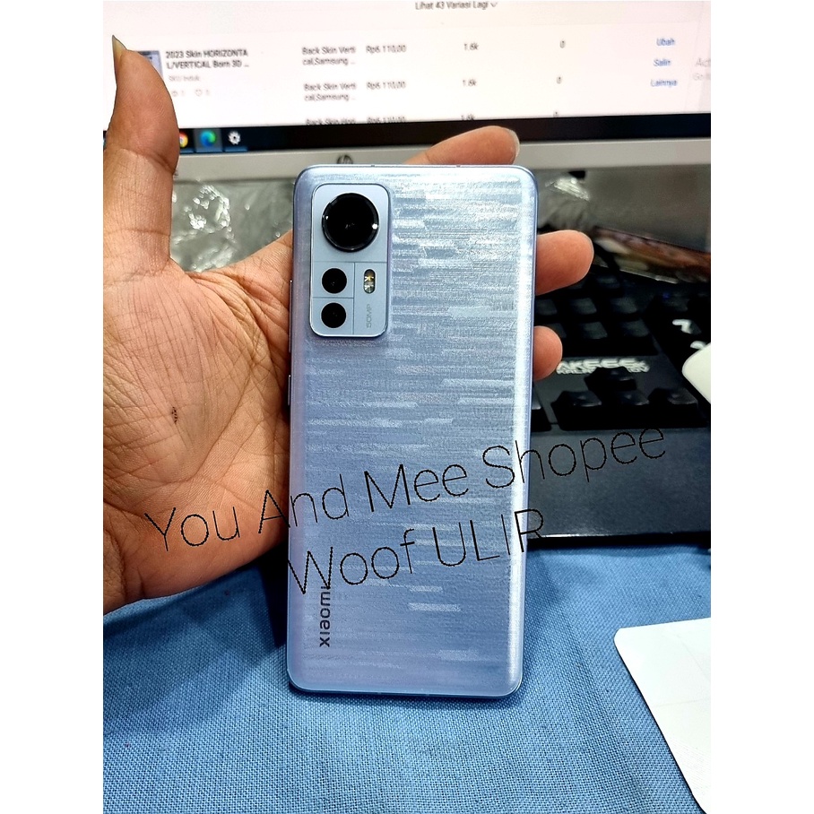 2023 Skin Sticker 3D WOOD Samsung Note 20 20Ultra 10 10+ 10-Lite 9 8 FE 5 4 3 Note EDGE Garskin Gar Scotlite Skotlet Stiker Gambar Motif Garis Simetris Kayu Anyaman Back Belakang Pelindung Anti Gores Jamur CLEAR Bening Plus 4G 5G Murah plastik Tempel C S