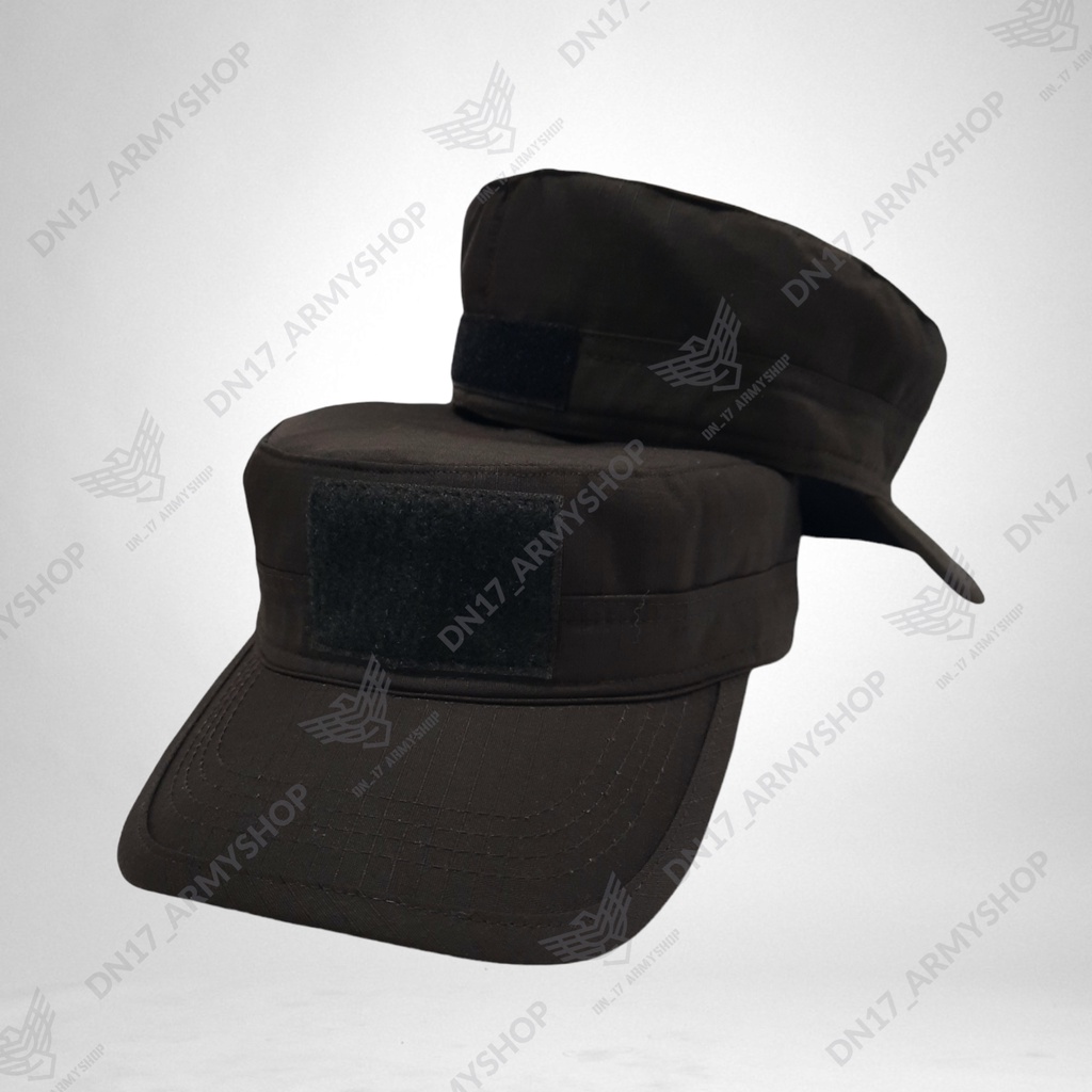 Topi komando velcro/tactical Coklat Kopi ripstop lokal produk