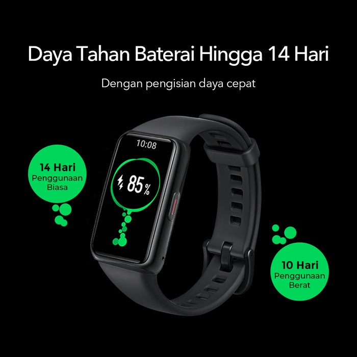 Honor Band 6 AMOLED Smartband - SpO2 - by Huawei - Garansi 1 Tahun