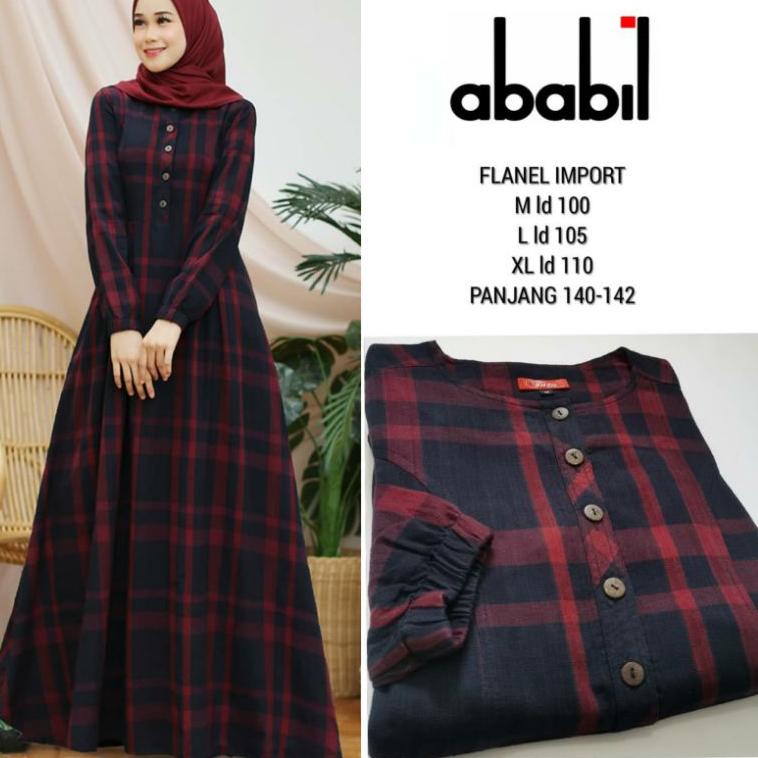 LANGSUNG KIRIM ⚡AbabiL Store ⚡ GAMIS FLANEL IMPORT PREMIUM QUALITY ORIGINAL✨