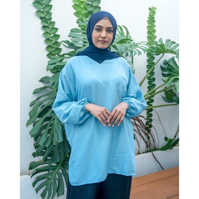 JOSHIN Tiara shirt - tunik crinkle - tshirt pocket airflow