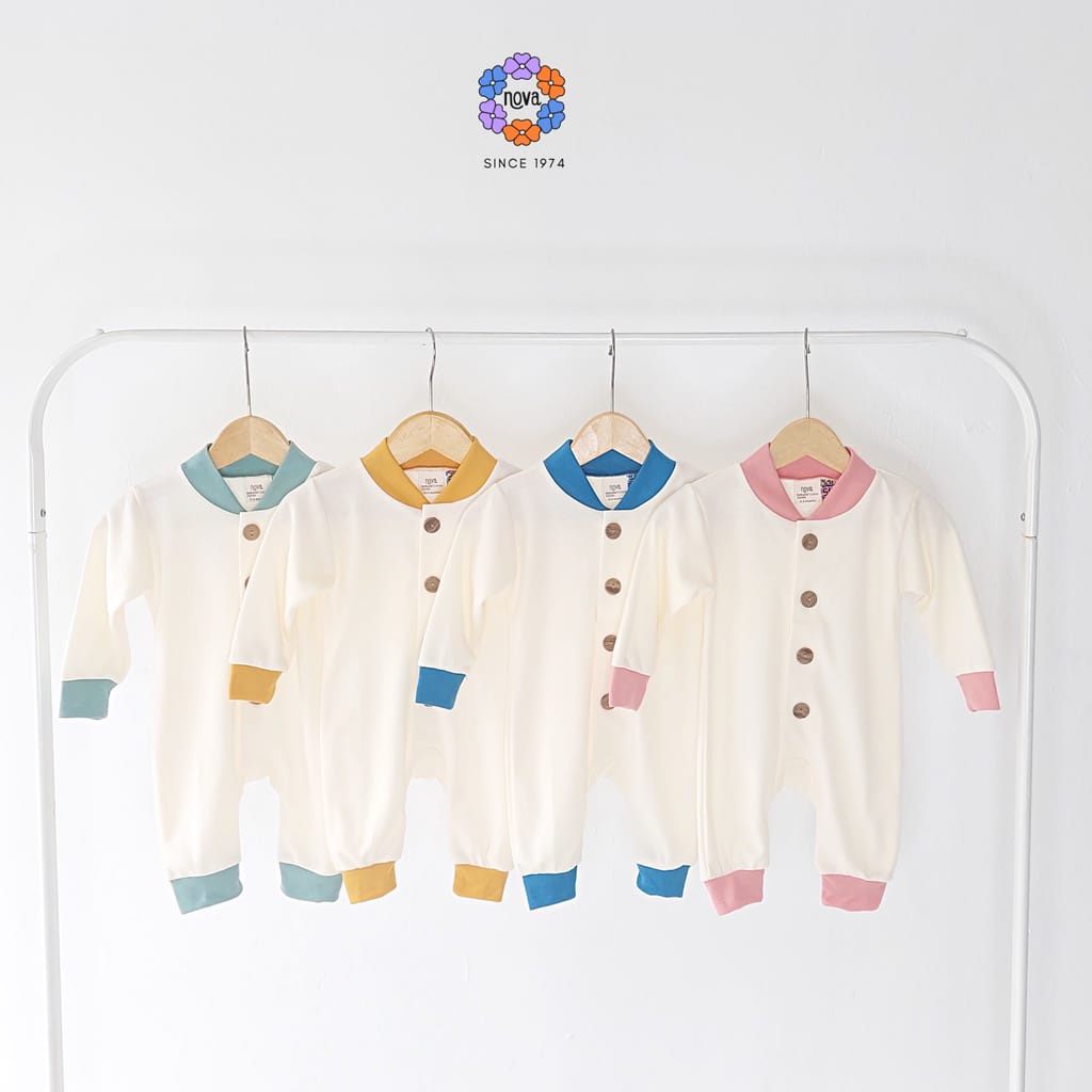 Ezy Sleepsuit Natural Series Nova Baby Jumper Panjang Baju Tidur Buka Kaki Piyama Bayi Baby Newborn 0-24 Bulan