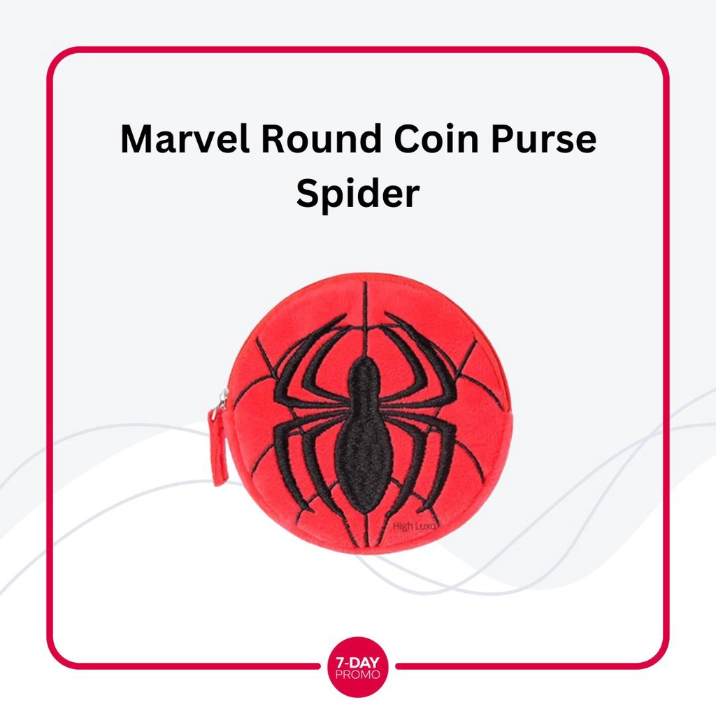 MARVEL Round Coin Purse Dompet Koin Miniso