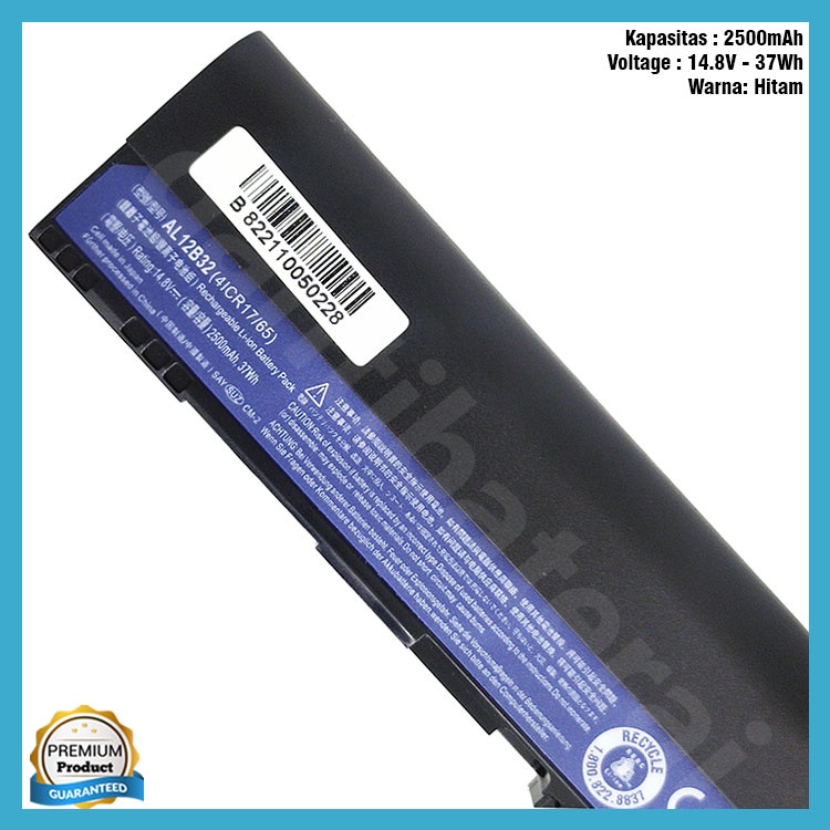 Baterai Acer Aspire One AO725 725 AO756 756 V5-121 V5-V131 V5-171 SLIM