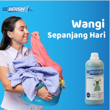 SEBERSIH Softener Pewangi Pelembut Pakaian 1 Liter