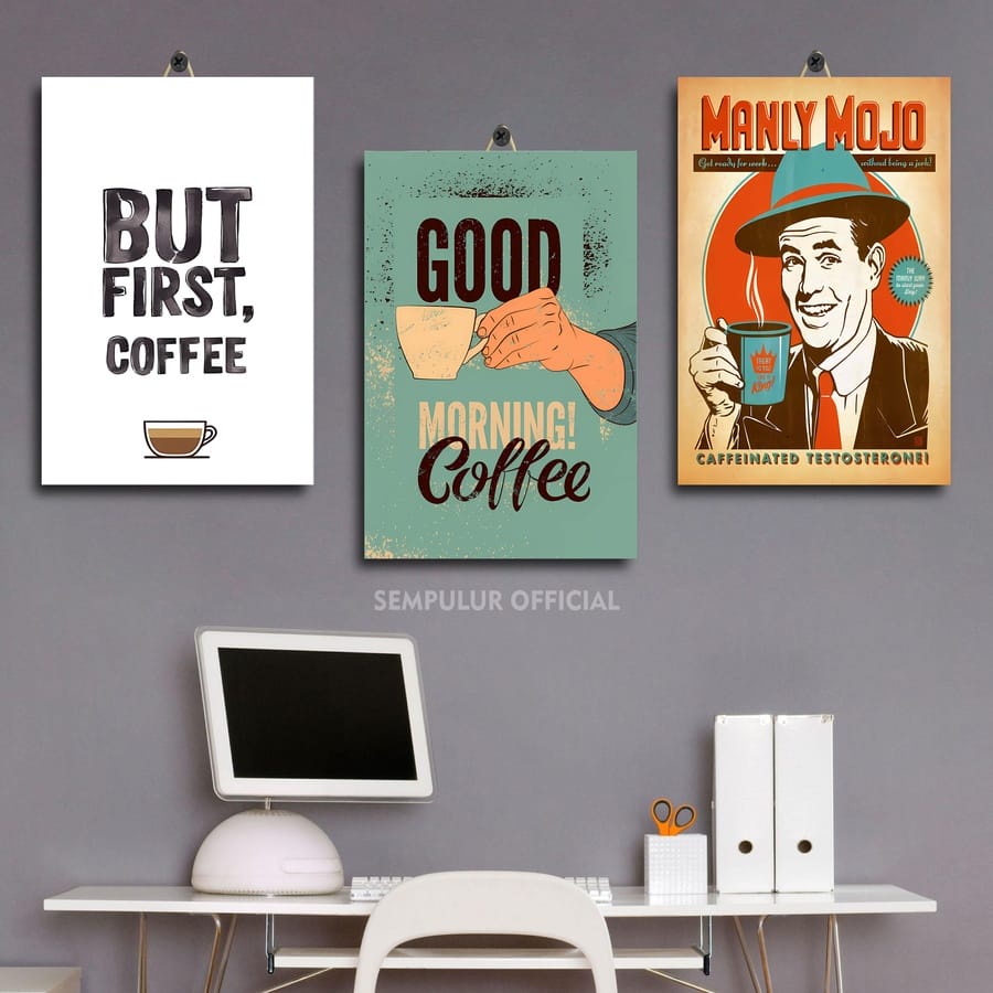 21-40 POSTER RUANG FILOSOFI KOPI 20X30 WORUV|K3203| SEMPULUR OFFICIAL| PAJANGAN KAMAR QUOTES KOPI LU