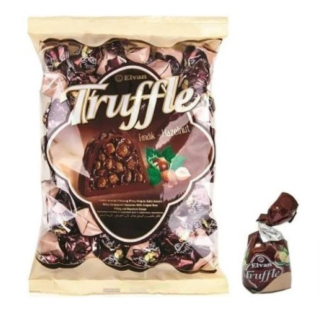 

W2fit Elvan Truffle Coklat Hazelnut 400 gram Snack Chocolate Import Turki