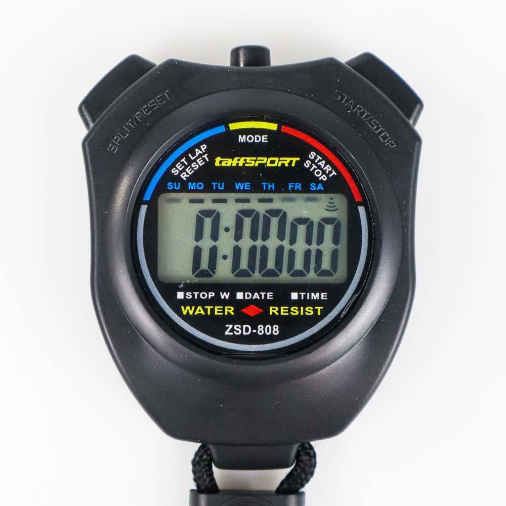 Stopwatch Profesional LCD dengan Strap - Black