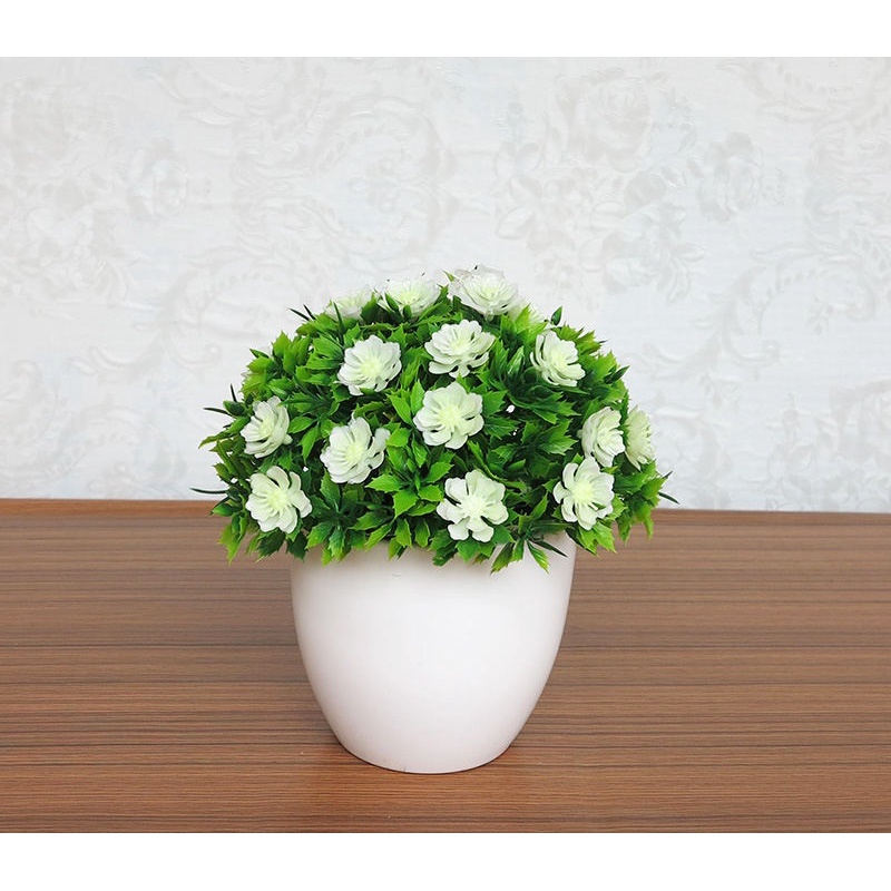 FYGALERY PT11 Pot Tanaman Hias Bunga Hias Plastik Ornamen Pot Bongsai Artificial Flower Decoration