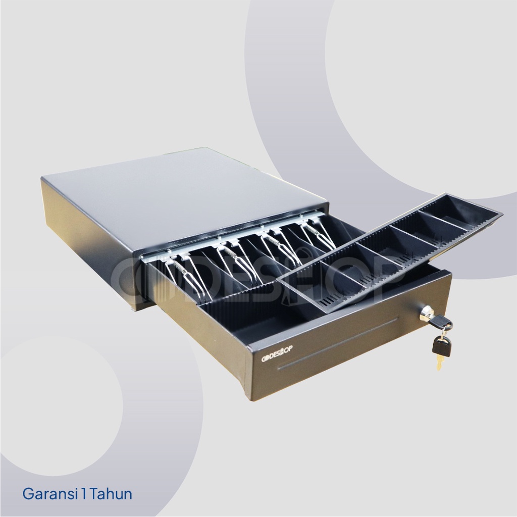 Cash Drawer CODESHOP CK 335 B Laci Kasir Kecil 4 Slot Uang - 5 Slot Koin