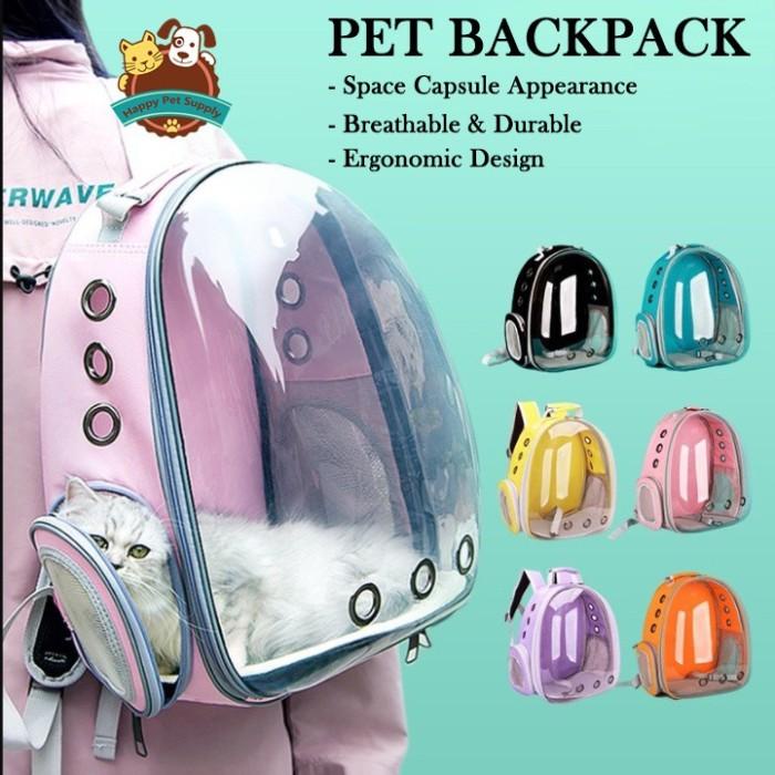 Terlaris Tas Astronot Kucing Anjing | Tas Transparan | Pet Cargo | Tas Anjing