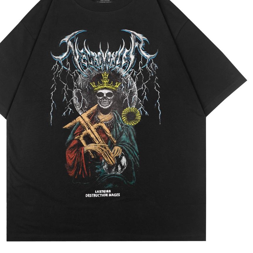 ♢ LASTKISS Tshirt Necromancer Black Tees ✯