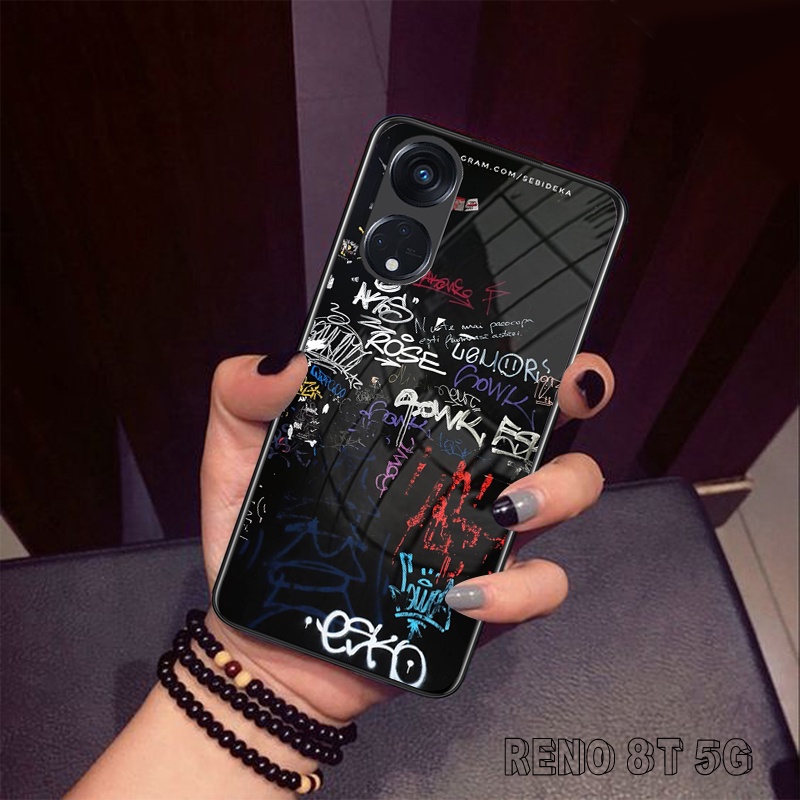 Legend Shop Softcase Kaca mewah for Oppo Reno 8T 5G/4G Terbaru LS39 Softcase Oppo Reno 8T Terbaru - 