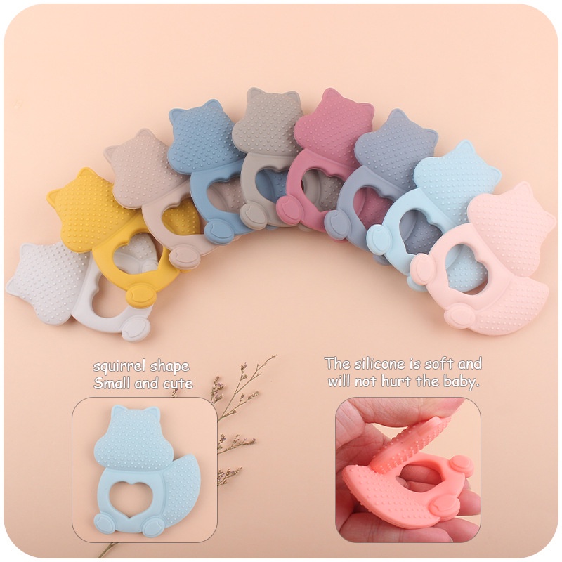 TC 14 TUPAI | TEETHER BABY MODEL TUPAI | GIGITAN BAYI TEETHER BENTUK TUPAI | MAINAN GIGITAN BAYI SILICONE BPA FREE | RUZAIN MALL