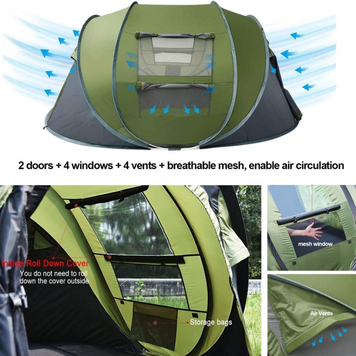 ALLTREK Tenda Camping Rinnezic Otomatis Outdoor Waterproof